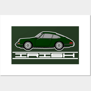 Irish (Green) Pride T-Shirt - Porsche 911 Posters and Art